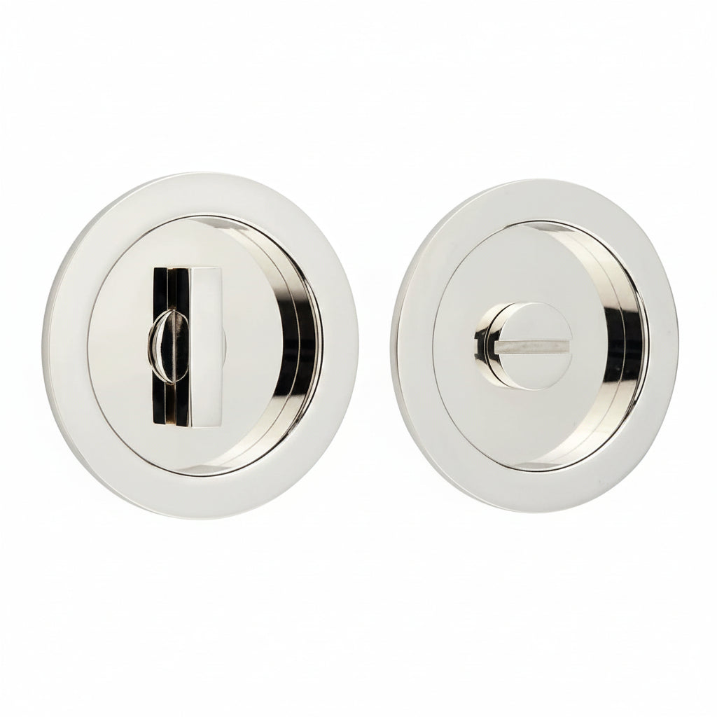Circular Turn and Release 75mm Polished Nickel BUR216PN