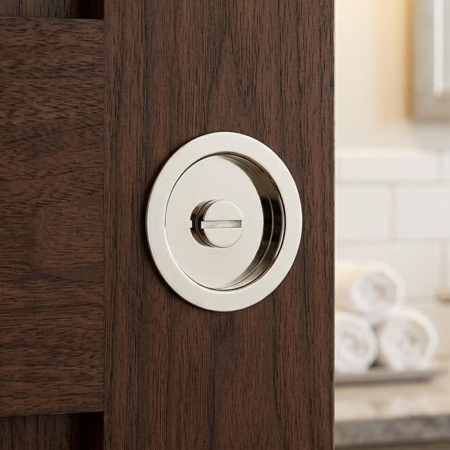 Circular Turn and Release 75mm Polished Nickel BUR216PN