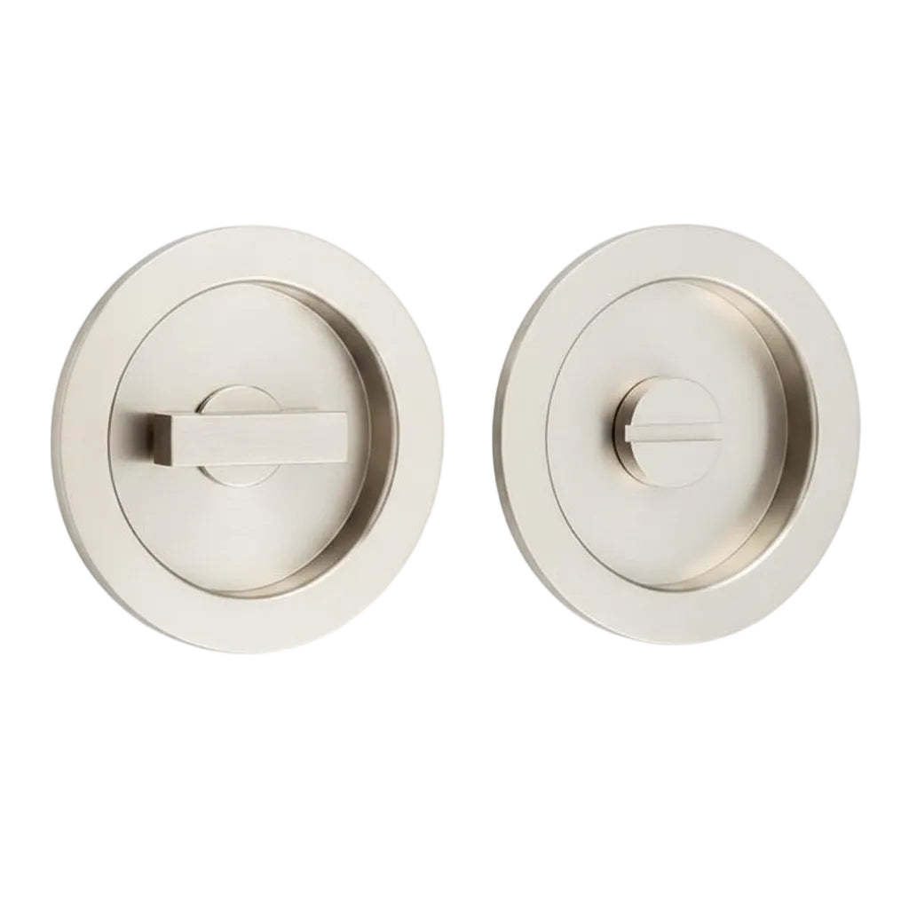 Circular Turn and Release 75mm Satin Nickel BUR216SN