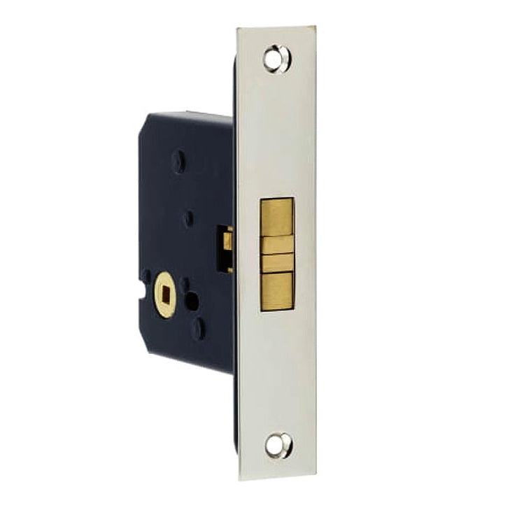 Polished Chrome Sliding Bathroom Door Lock 76mm