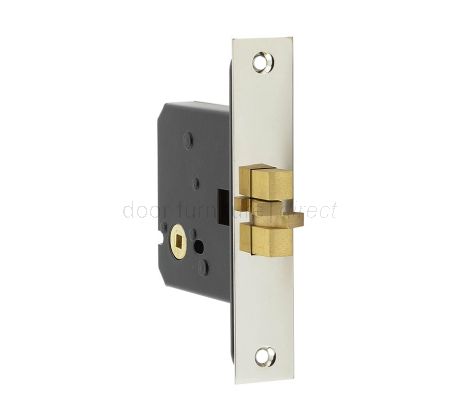 Polished Chrome Sliding Bathroom Door Lock 76mm