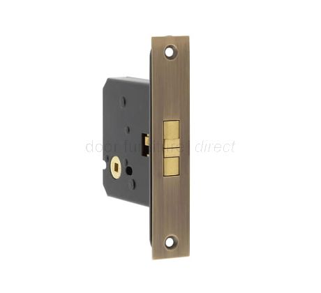 Antique Brass Sliding Bathroom Door Lock 76mm