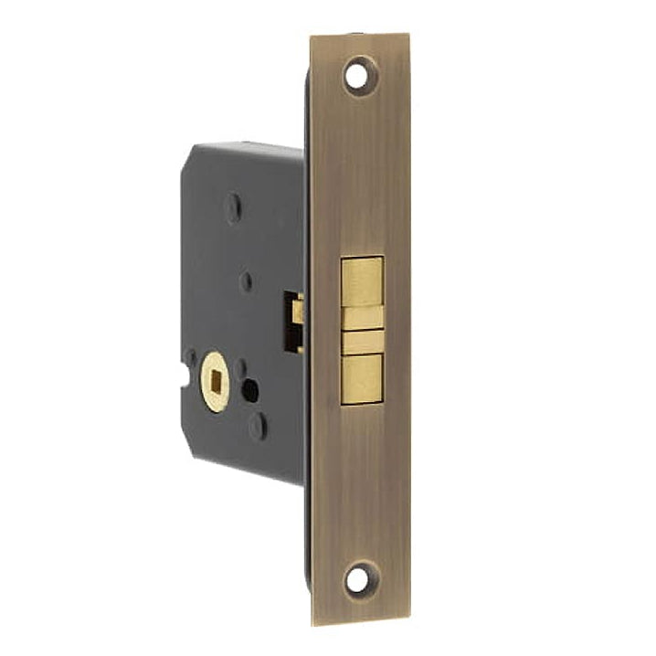 Antique Brass Sliding Bathroom Door Lock 76mm