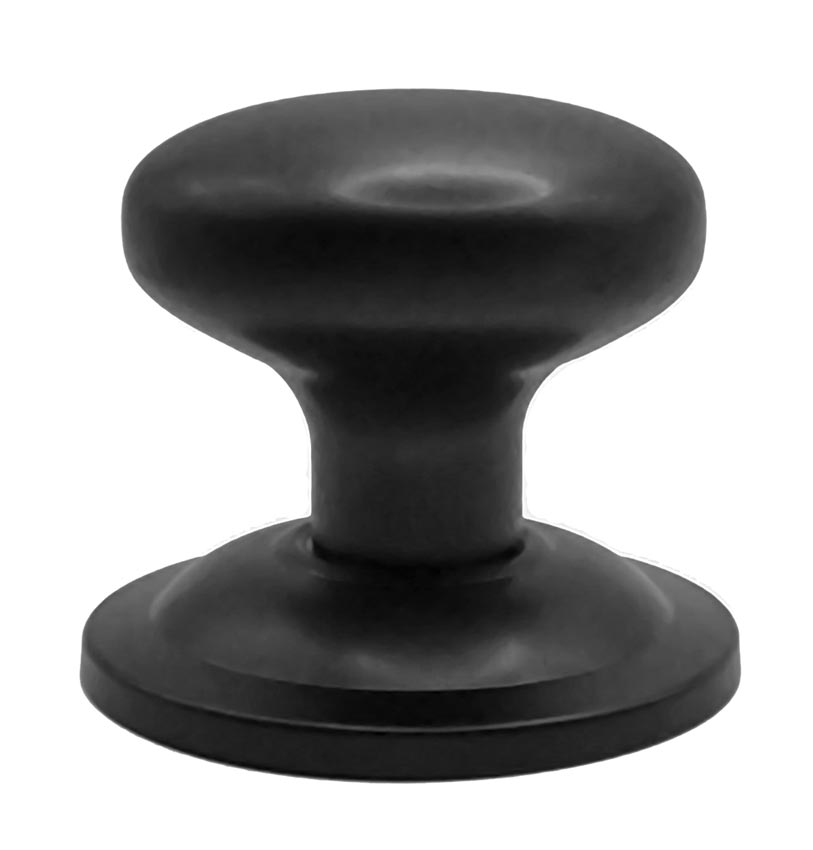 316 Stainless Matt Black Centre Door Knob 70mm