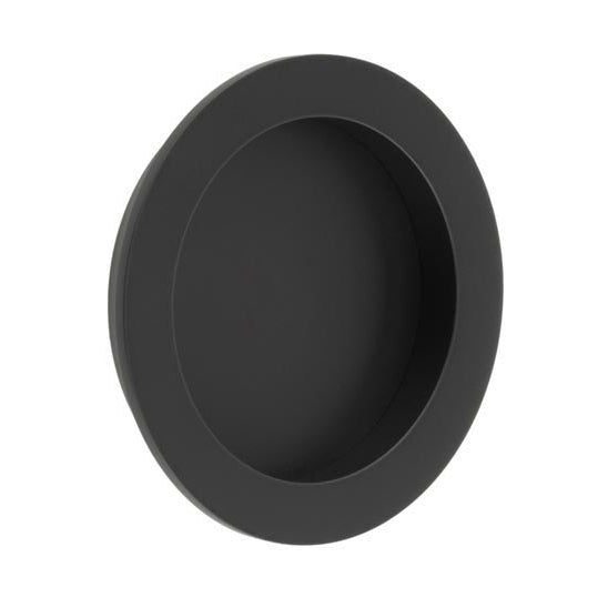 Circular Flush Pull 75mm Matt Black BUR215MB