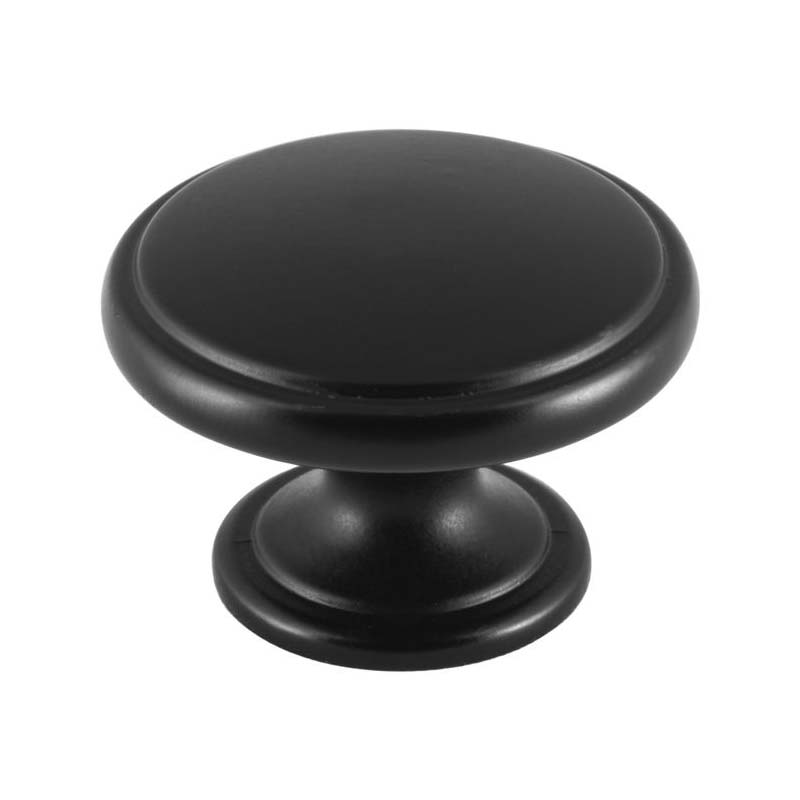 Matt Black Oxford Cupboard Knob 38mm