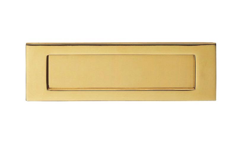 Polished Brass Horizontal Letter Plate 276x94mm