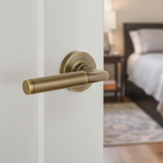 Belas Antique Brass Door Handle Pack