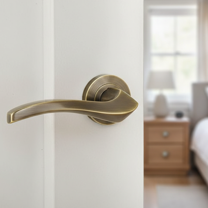 Sines Antique Brass Door Handle Pack