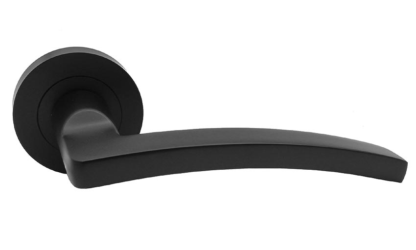 Tavira Matt Black Door Handle Pack