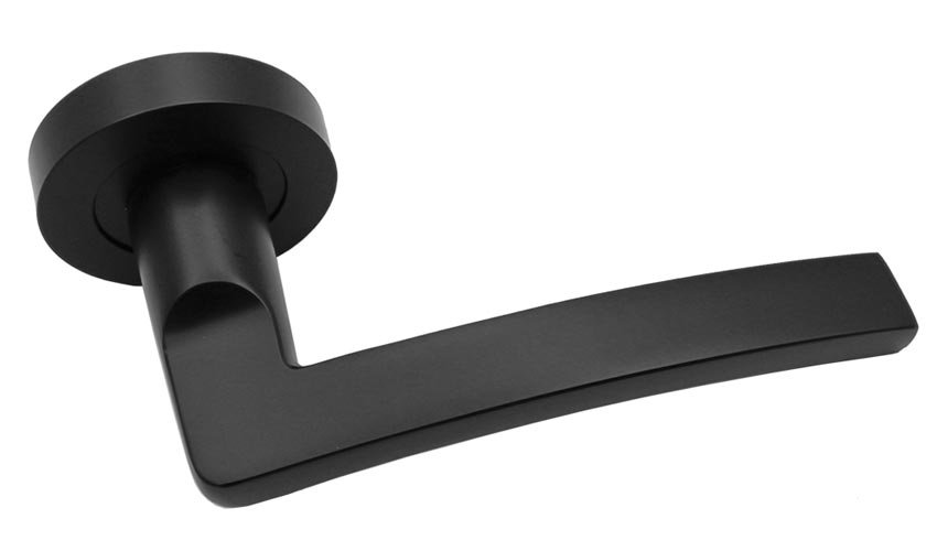 Tavira Matt Black Door Handle Pack