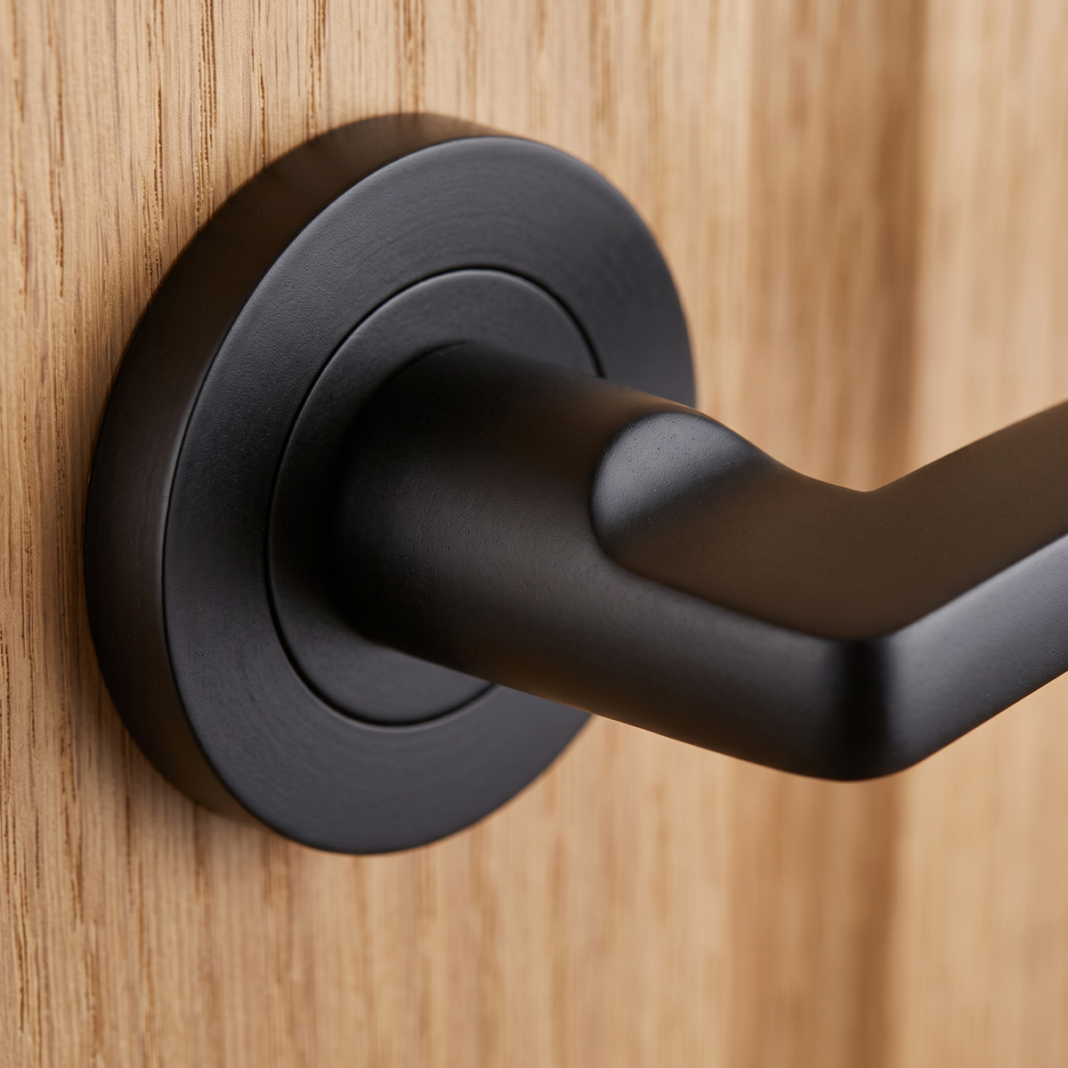 Tavira Matt Black Door Handle Pack