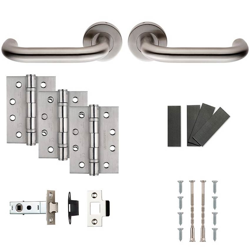 Nera Stainless Steel Fire Door Handle Pack