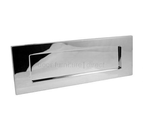 Polished Chrome Horizontal Letter Box 276x94mm