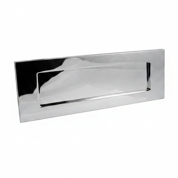 Polished Chrome Horizontal Letter Box 276x94mm