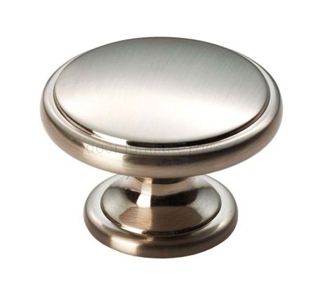 Satin Nickel Oxford Cupboard Knob 38mm