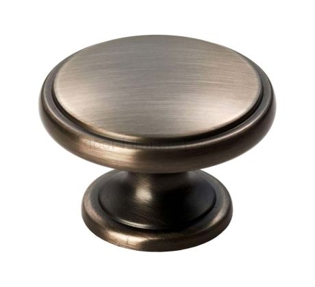 Gun Metal Oxford Cupboard Knob 38mm