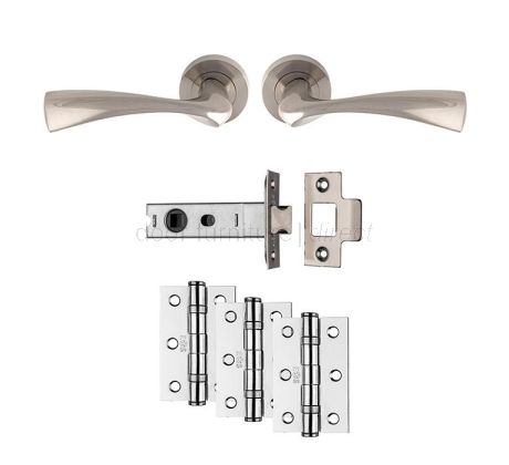 Sintra Satin Nickel Door Handle Pack