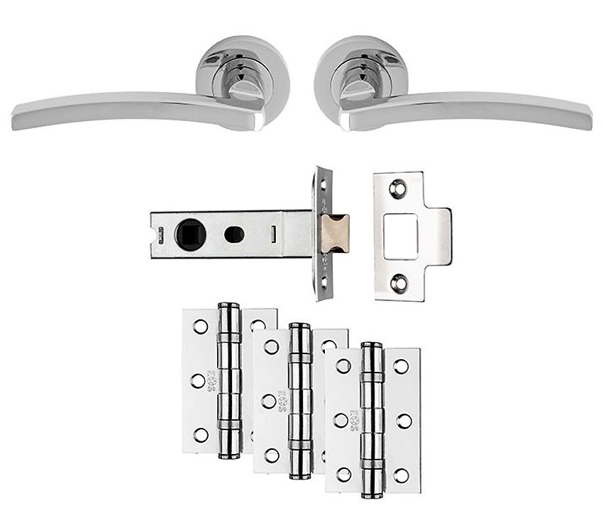 Tavira Polished Chrome Door Handle Pack