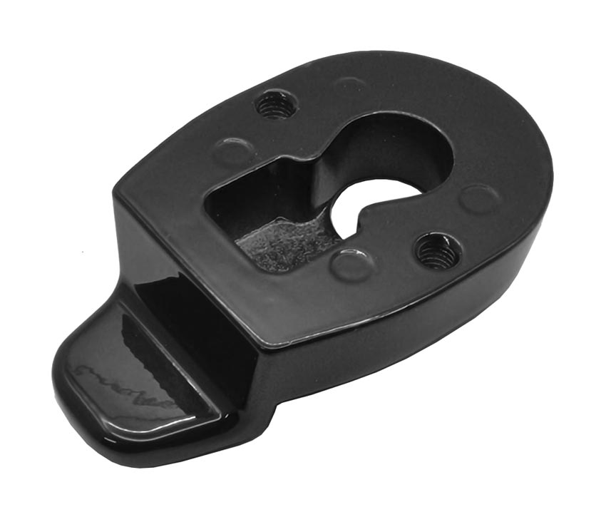 Euro Cylinder Pull and Internal Escutcheon Smooth Black