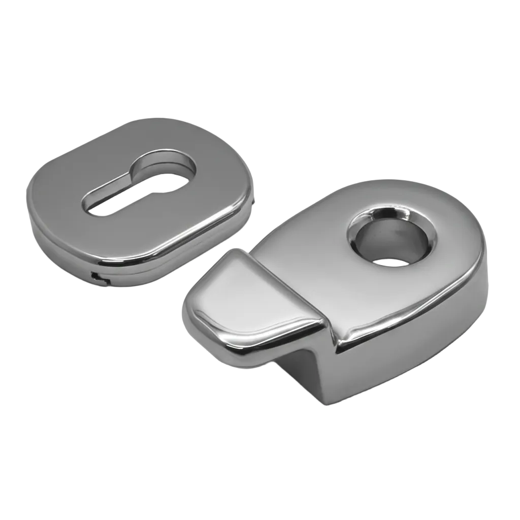 uPVC Euro Cylinder Pull and Internal Escutcheon Hardex Chrome