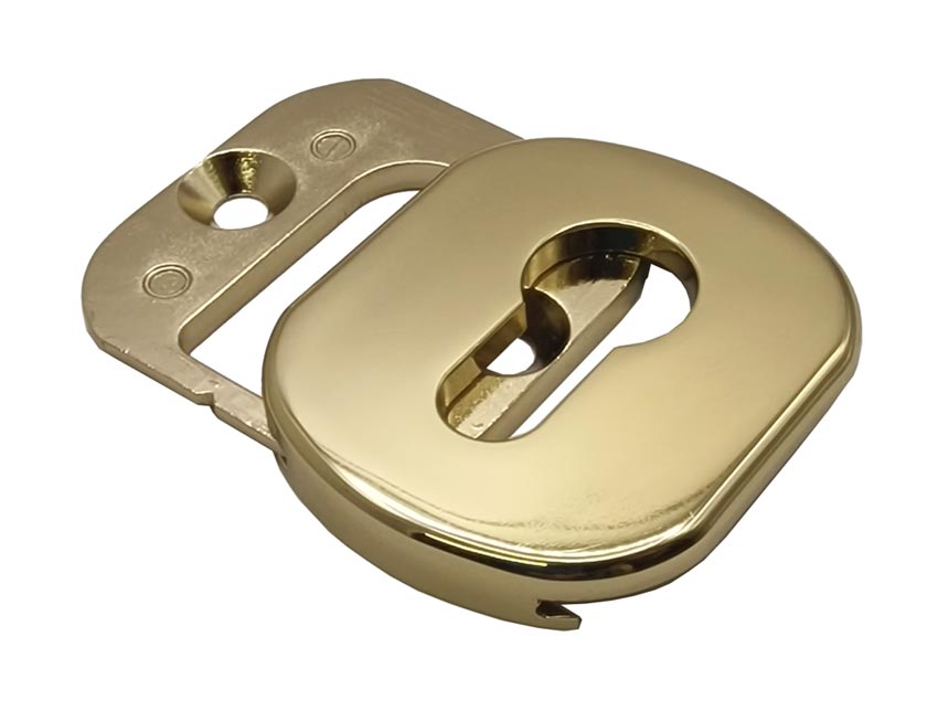 uPVC Euro Cylinder Pull and Internal Escutcheon Hardex Gold