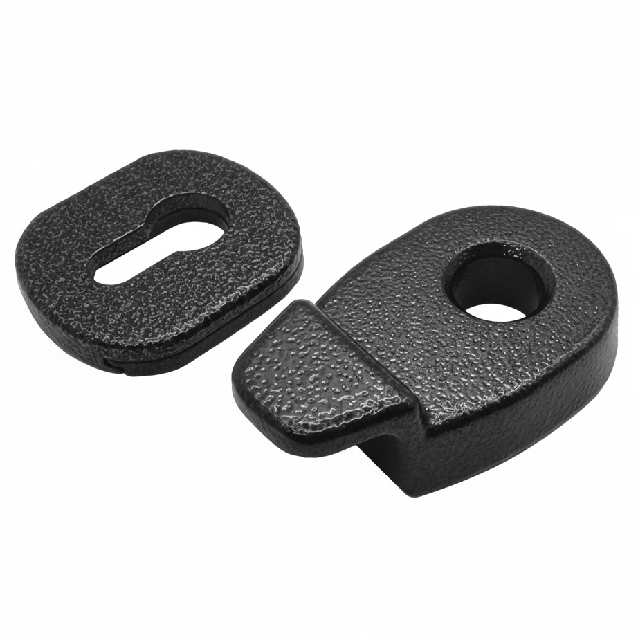 uPVC Euro Cylinder Pull and Internal Escutcheon Antique Black