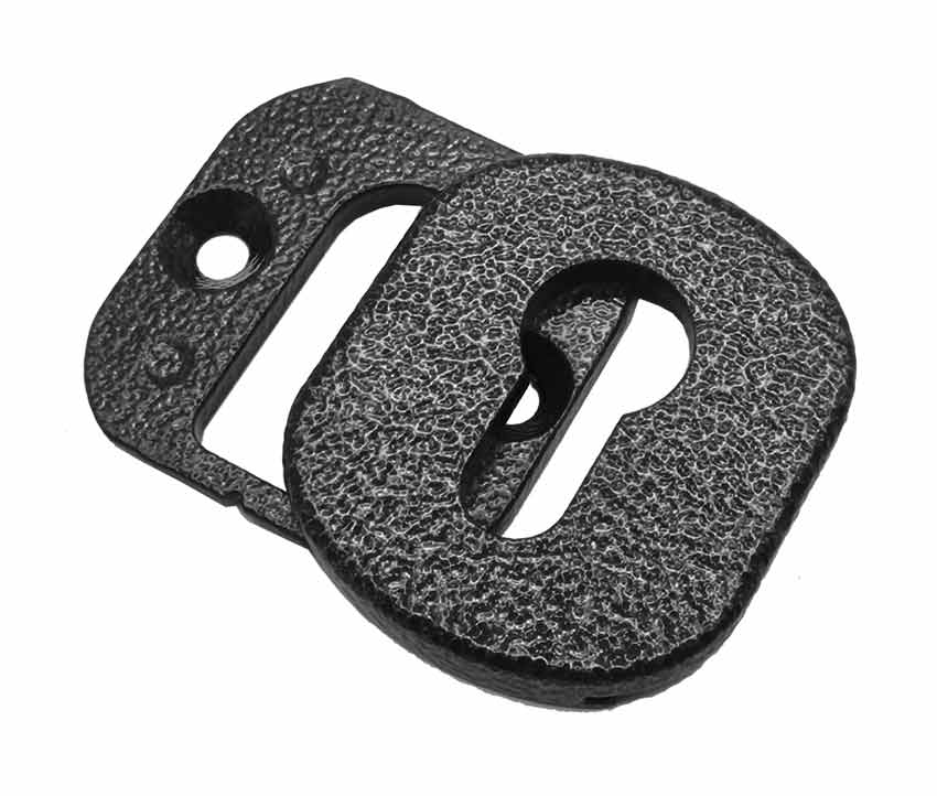 Euro Cylinder Pull and Internal Escutcheon Antique Black