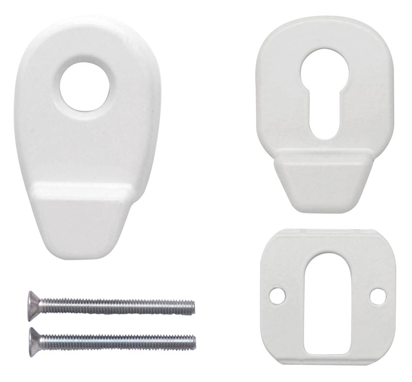 Euro Cylinder Pull and Internal Pull White 4F200