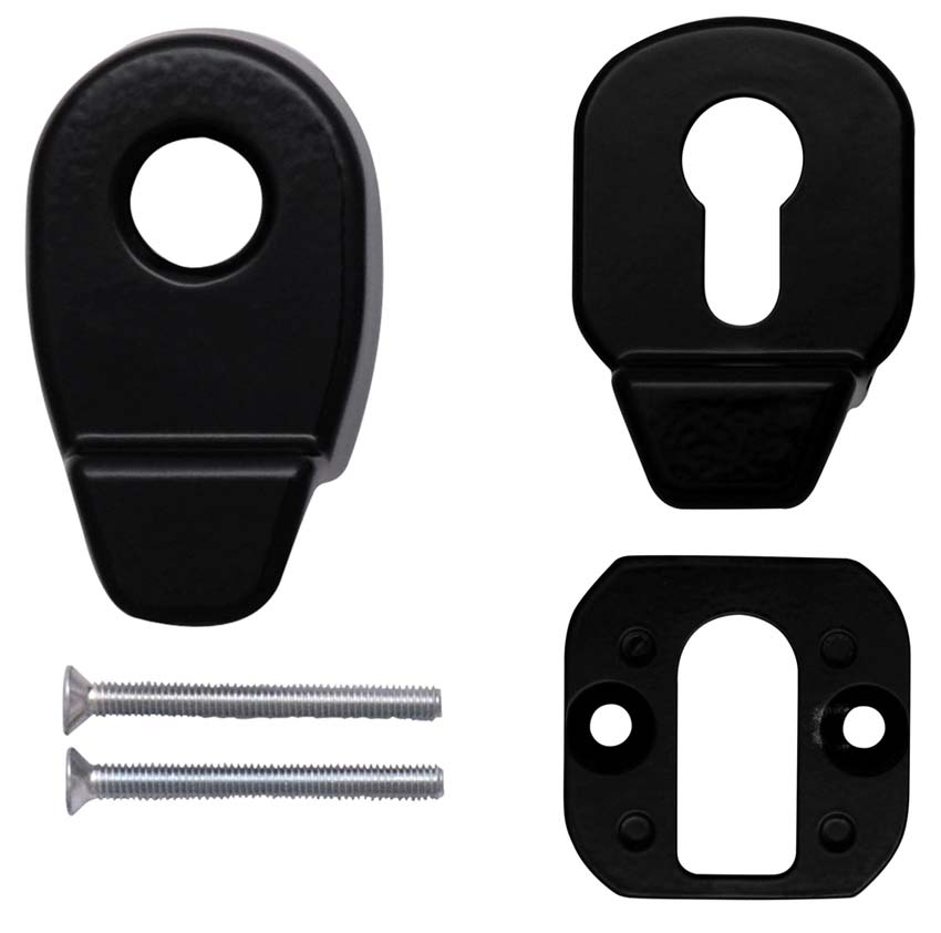 Euro Cylinder Pull and Internal Pull Smooth Black 4F201