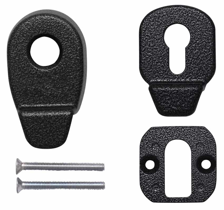 Euro Cylinder Pull and Internal Pull Antique Black 4F206