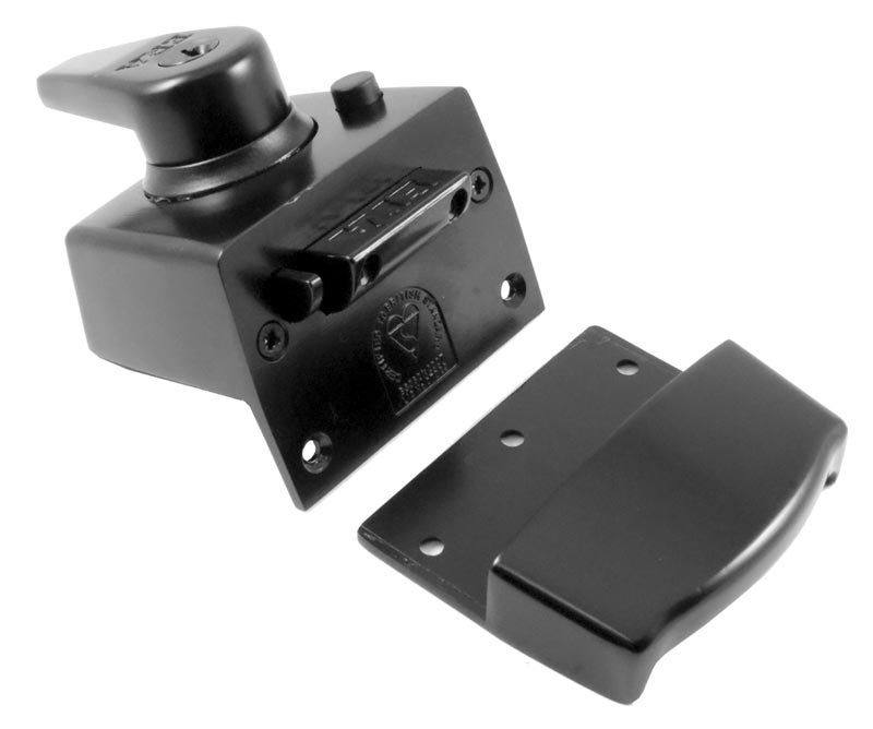 Era British Standard High Security Black Nightlatch