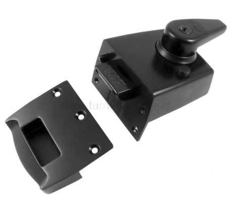 Era British Standard High Security Black Nightlatch