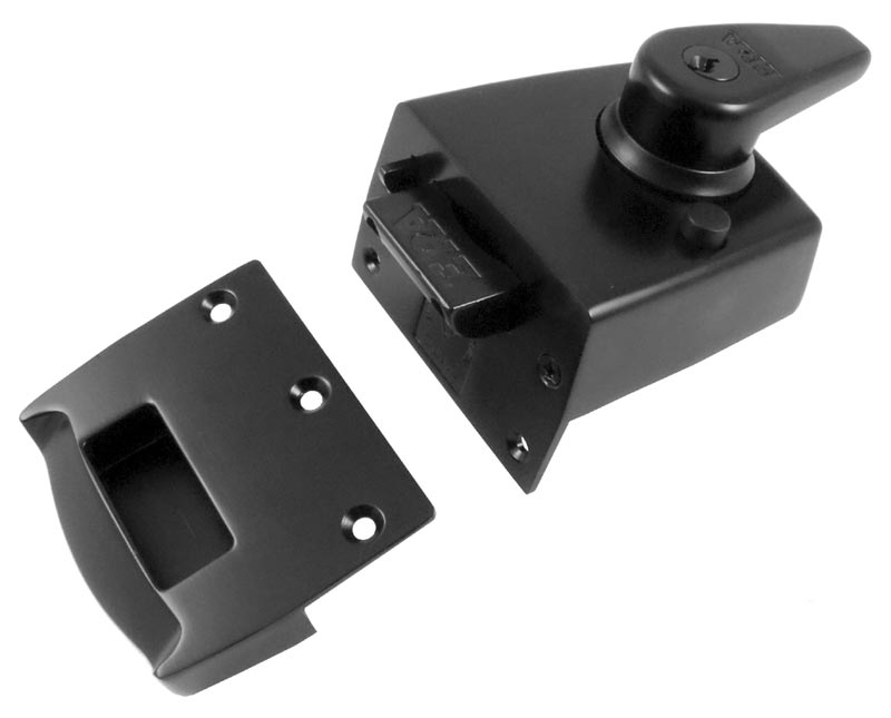 Era British Standard High Security Black Nightlatch