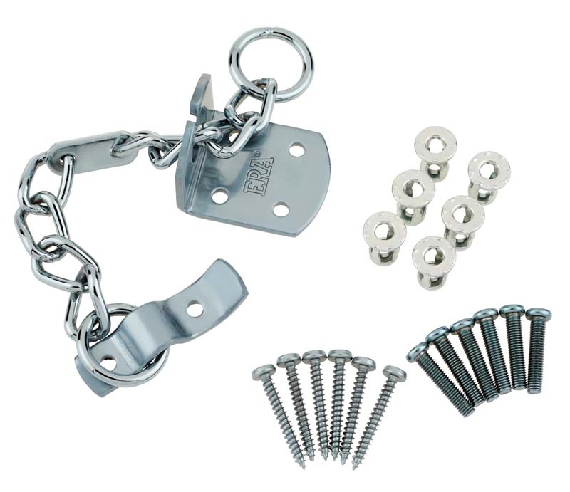 TS003 Security Door Chain Hardex Chrome