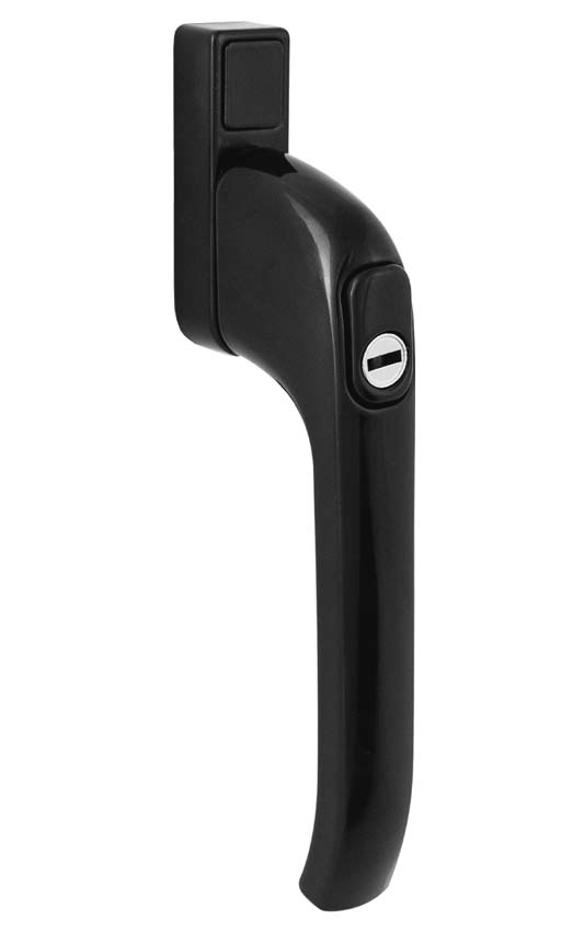 Architectural PVCU Inline Locking Window Handle Smooth Black