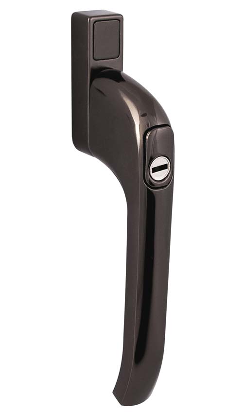 Architectural PVCU Inline Locking Window Handle Hardex Bronze