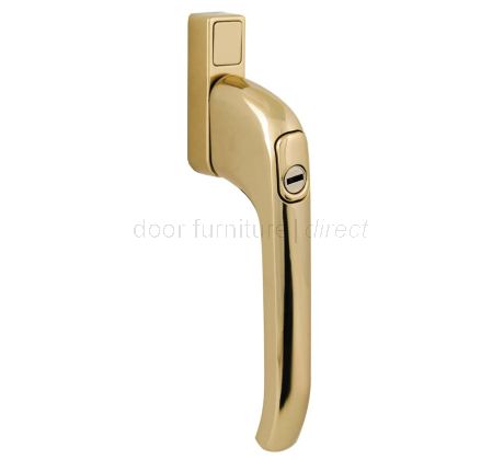 Architectural PVCU Inline Locking Window Handle Hardex Gold