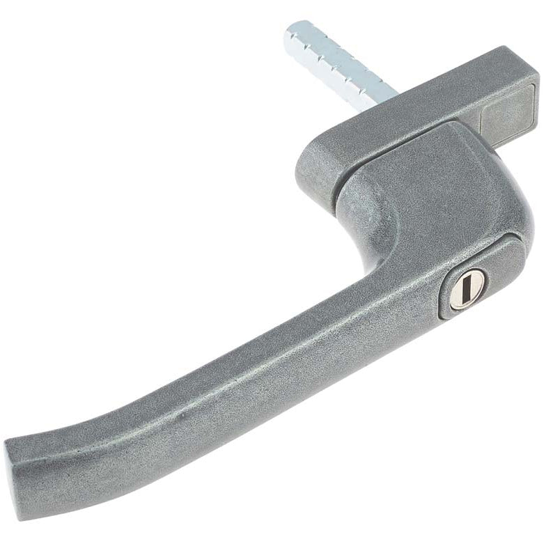Architectural uPVC Inline Locking Window Handle Hardex Pewter