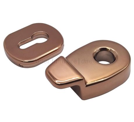 Euro Cylinder Pull and Internal Escutcheon Hardex Rose