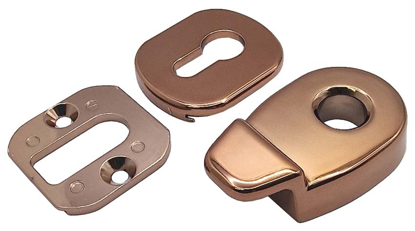 Euro Cylinder Pull and Internal Escutcheon Hardex Rose