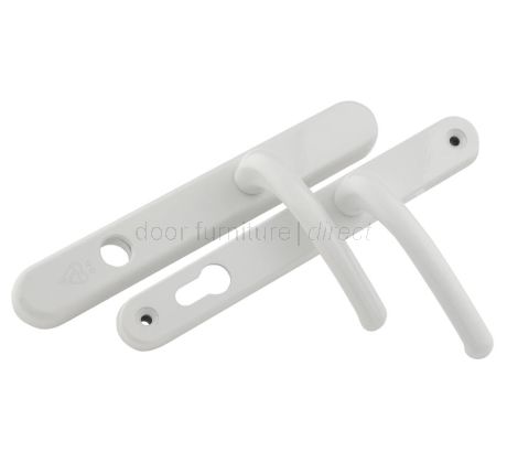 Fab and Fix Berwick White Security Door Handles