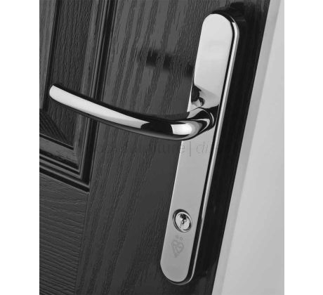 Fab and Fix Berwick Hardex Chrome Security Door Handles