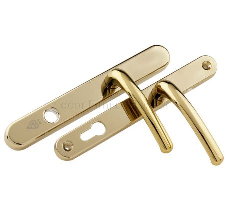 Fab and Fix Berwick Hardex Gold Security Door Handles