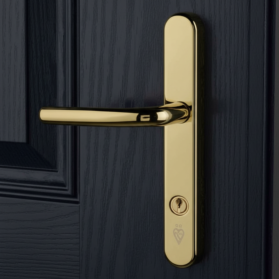 Fab and Fix Berwick Hardex Gold Security uPVC Door Handles
