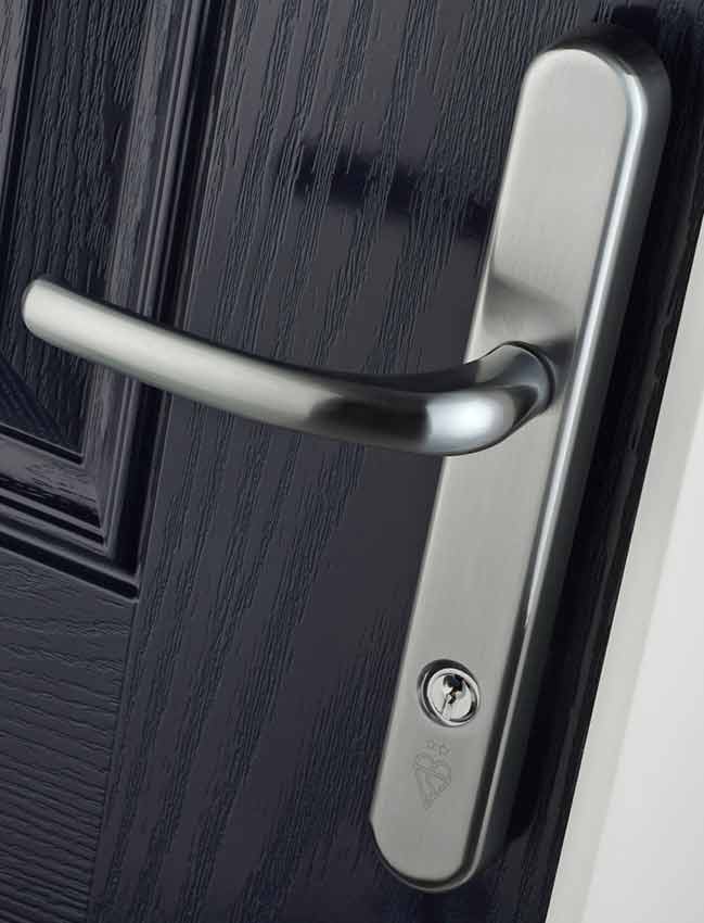Fab and Fix Berwick Hardex Graphite Security uPVC Door Handles