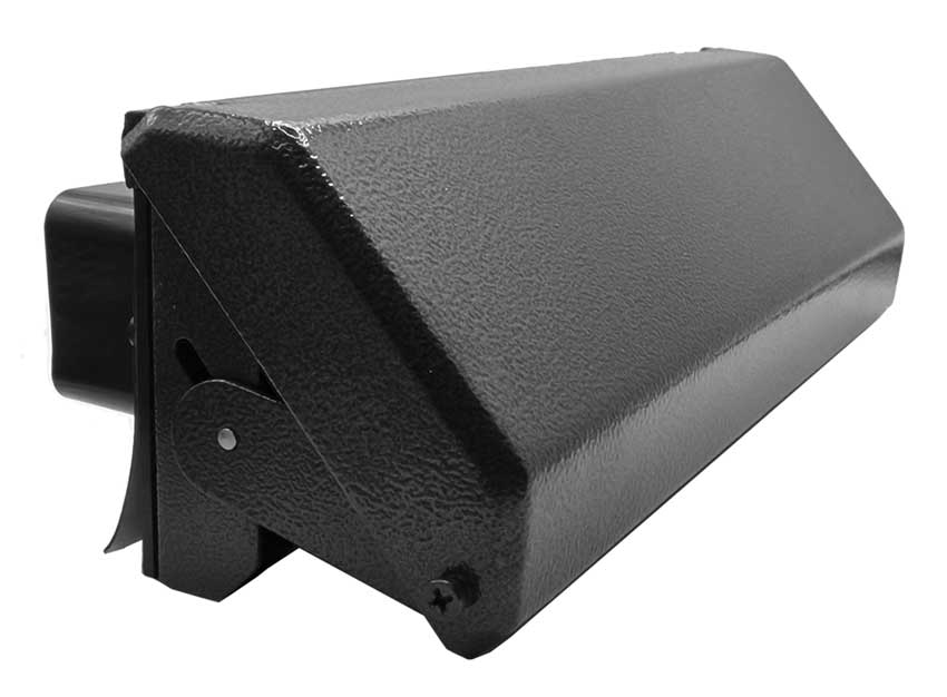 Heritage and Architectural Internal Shield uPVC Letter Plate Antique Black