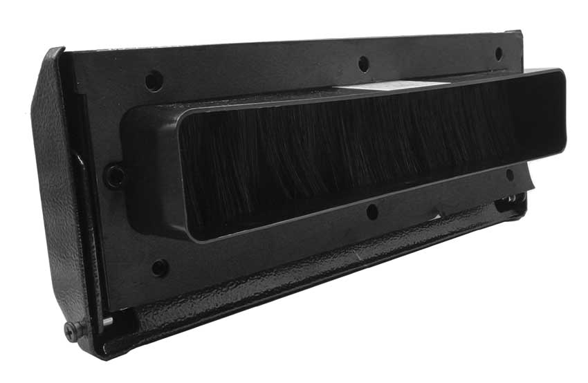 Nu Mail Internal Shield Letter Plate Antique Black