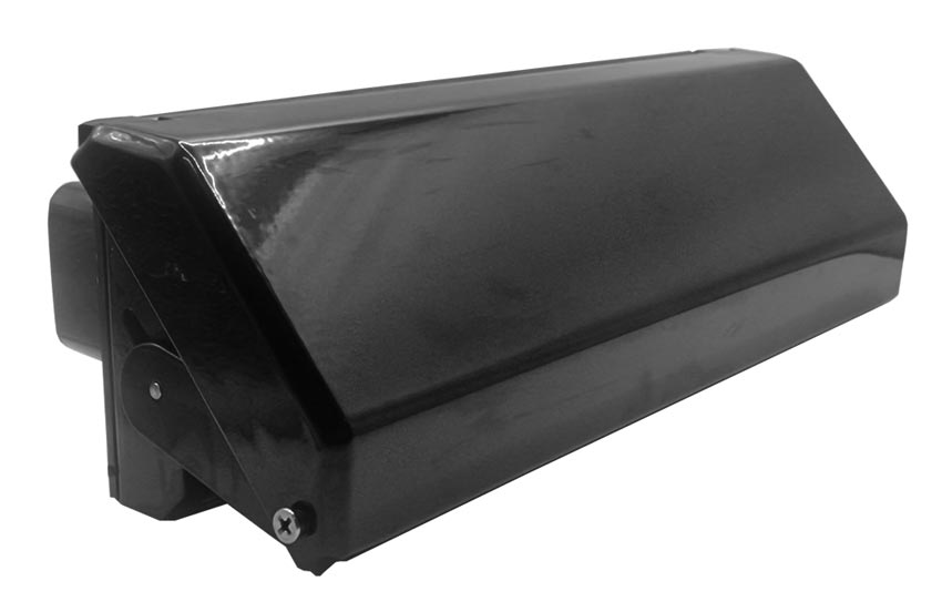 Nu Mail Internal Shield Letter Plate Smooth Black