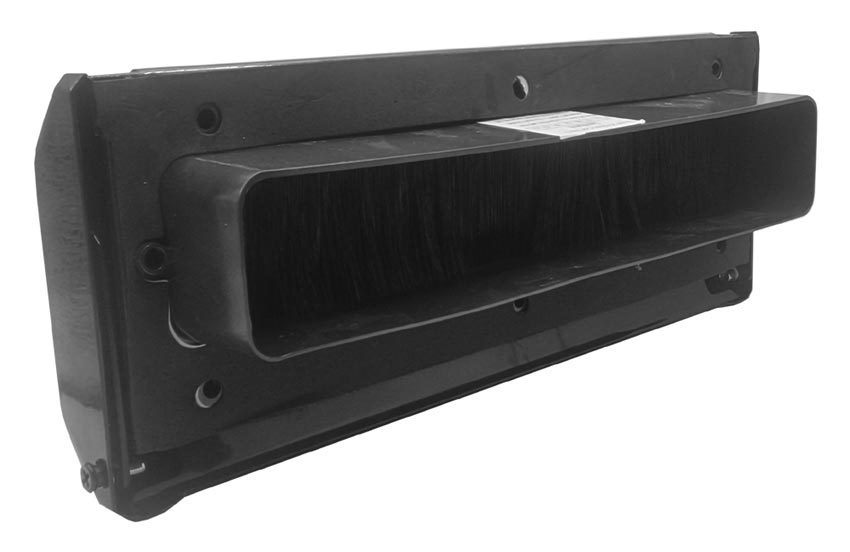 Nu Mail Internal Shield Letter Plate Smooth Black